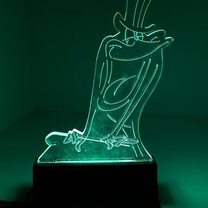 Vintage Michigan J. Frog Light Sculpture Made of Acrylic. Great Condition